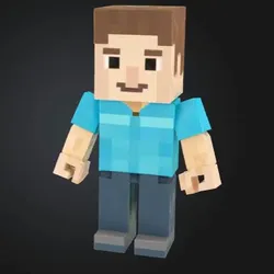 Gratis Characters & Creatures STL indir - Blocky character - CuriuM