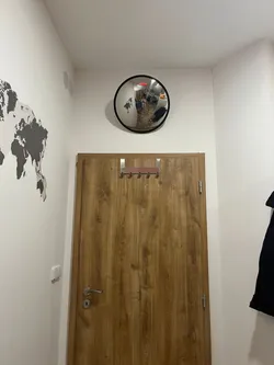 Ikea Convex Mirror (SVARTBJÖRK) Wall-mounted pull-out bracket
