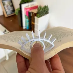 Other STL تنزيل - Evil Eye Reading Ring + Magnetic Bookmark – Functional Book - Vireo Studio