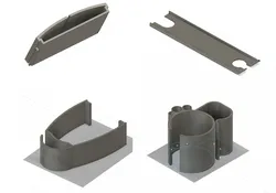 Plastic parts for monitor arm (Monoprice, AlzaErgo, ...)
