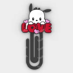 Stationery & Learning Tools STL Descărcare - Pochacco Dog in Love - Lo- Paper clip - bookmark - STL file - TeoRk
