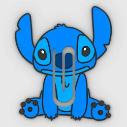 Stationery & Learning Tools STL تنزيل - cute Stitch sitting-v2 - Paper clip - bookmark - STL file - TeoRk