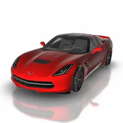 Vehicles & Machinery STL indir - Chevrolet Corvette Stingray 2014 - 3DCARSALON