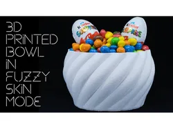 3D printed BOWL with Fuzzy Skin Function