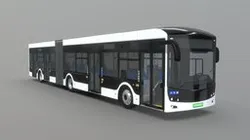 Articulated Electric City Bus [Full Interior]