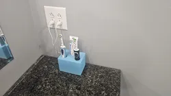 Braun and Equate toothbrush organizer