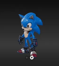 Characters & Creatures STL Download - Cyberpunk Sonicby PAWU STL Studio