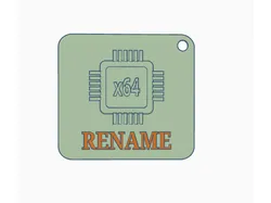 CHIP KEYCHAIN