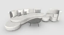 Futuristic Round Sofa Set