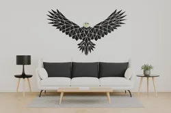 Geometric eagle wall art