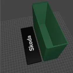 Gratis Home Decorations & Ornaments STL indir - box skoda 50x150x100mm - TMG252