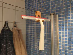 Ikea LILLNAGGEN squeegee hanger for shower doors