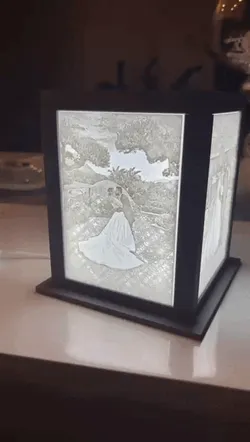 lithograph lamp