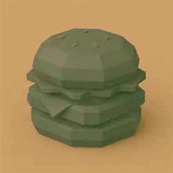 Low Poly Burger