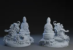 Meditator and Dragon