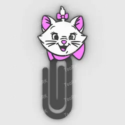 Stationery & Learning Tools STL Descărcare - kitten Marie - Paper clip - bookmark - STL file - TeoRk
