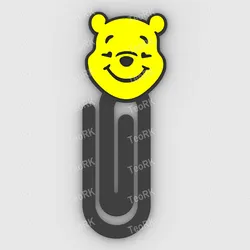 Stationery & Learning Tools STL indir - winnie pooh - Paper clip - bookmark - STL file - TeoRk