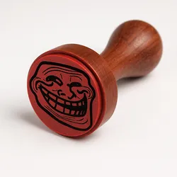 Troll face stamp