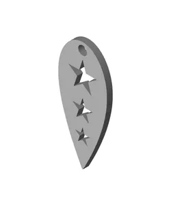 3 Stars Teardrop.stl