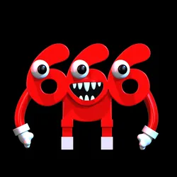 666 SIX SIX SIX Brainrot STL  3D Model  Multicolor