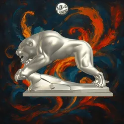 Angry Big Cat Action Statue – SoliDRawinGs SG2325