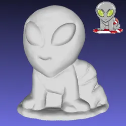 Bikini Baby - Gogo's Crazy Bones Aliens 3D scan/sculpt