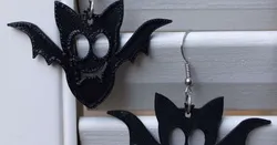 Cute Halloween Bat Earring