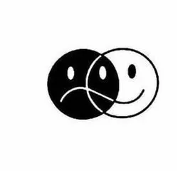 Dual Face - Minimalist Sad & Happy Relief