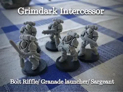 Escuadrón de Intercesores Soldado Espacial + Granadas/Sargento - Modelo de impresión 3D gratuito