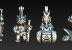 Fantasy Warrior & Mythical Creature Miniature Collection 3D Printable