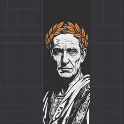 Julius Caesar - Roman Empire Portrait Bookmark - 3D Print Ready 3MF
