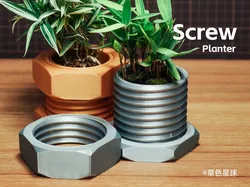Maceta de tornillo - Modelo de impresión 3D gratuito