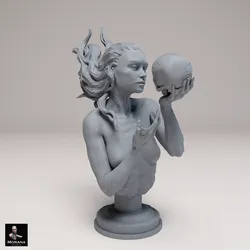 Mermaid bust (Pre-supported)