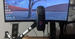 Microphone desk arm