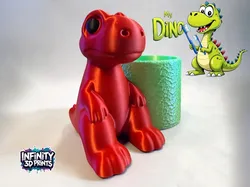 MULTIPARTE - AMS - MI DINO -BBW Y SOPORTE - Modelo de impresión 3D gratuito
