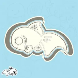 Underwater world cookie cutters - goldfish (style 1)