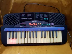 Black Piano Key Casio Magical Light for Kids