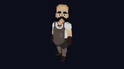 Blacksmith Character - 3D Voxel Low Poly Model