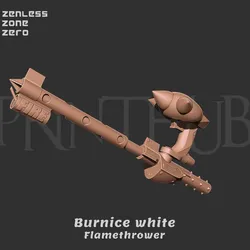 Cosplay STL indir - Burnice white Flamethrower Tank - Zenless zone zero - Printhub
