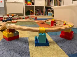 Minimalist Duplo - Brio, IKEA, Wooden Train adapter