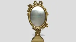 Ornate Filigree Cherub Tabletop Mirror