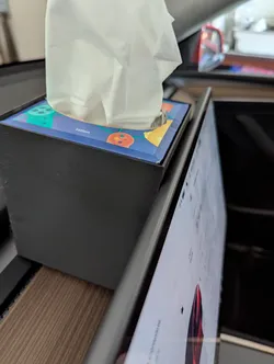 Tesla Behind-the-Panel Tissue Box Holder