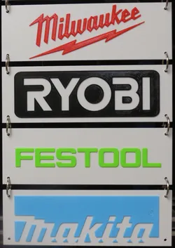 Tool Logos #5  (Milwaukee, Ryobi, Festool, Makita)