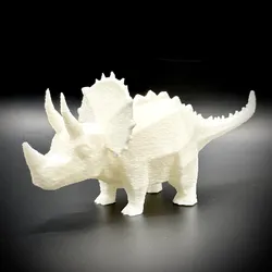 Triceratops Low Poly Figurine