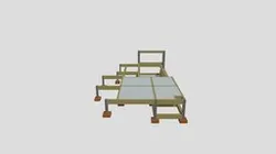 3D Estrutural Deck/Piscina de borda de infinita