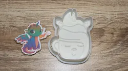 3D printer bestanden | 3MF | cookie cutter unicorncup