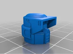 Biker Scout helmet head LEGO compatible