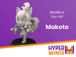 Chibi Makoto | BlazBlue Fan Art