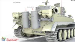 Creality Cloud | Tiger Tank Rear Armor Cover.(STL-35) | ملفات الطابعة ثلاثية الأبعاد