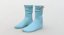 Flat Ankle Socks With Ribbon